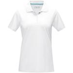 Graphite Poloshirt aus GOTS-zertifizierter Bio-Baumwolle für Damen, weiß Weiß | XS
