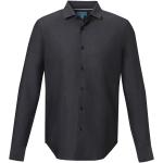 Cuprite Langarm Shirt aus GOTS-zertifizierter Bio-Baumwolle für Herren, schwarz Schwarz | XS