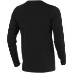 Ponoka long sleeve men's organic t-shirt, black Black | L