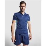 Montmelo 150 g/m² short sleeve unisex sports polo, royal/sky Royal/sky | L