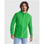 Estrella 220 g/m² long sleeve men's polo, apple green Apple green | L