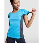 Shanghai 140 g/m² short sleeve women's sports t-shirt, red dark lead Red dark lead | S