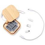 Bamboo Charging Cable 6-in-1 Square 