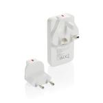 XD Collection Fluxo RCS 65W flat GAN charger with universal connectors White