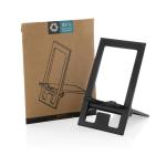 XD Collection SnapStand RCS recycled plastic foldable phone stand Black