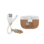XD Xclusive Oregon RCS recycled plastic and cork TWS earbuds Brown