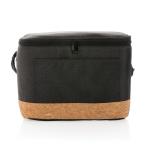 XD Collection Impact AWARE™ XL RPET two tone cooler bag with cork detail Black