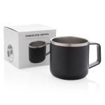 XD Collection Stainless steel camp mug Black