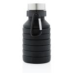 XD Collection Leakproof collapsible silicone bottle with lid Black