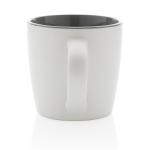 XD Collection Ceramic mug with coloured inner 300ml White/grey