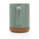 XD Collection Ceramic mug with cork base Green