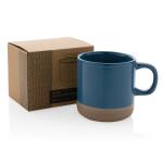 XD Collection Glazed ceramic mug 360ml Aztec blue