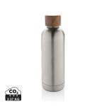 XD Collection Wood RCS certified recycled stainless steel vacuum bottle 
