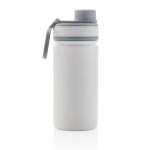 XD Collection Vacuum stainless steel bottle with sports lid 550ml White/grey