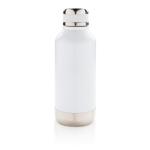 XD Collection Auslaufsichere Vakuumflasche mit Logoplatte Weiß
