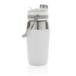 XD Collection 500ml Vakuum StainlessSteel Flasche mit Dual-Deckel-Funktion Weiß