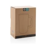 XD Collection Cube RCS certified recycled steel mug 800ml Light blue