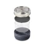 Black + Blum Black+Blum Glass Lunch Bowl 750ml Silber