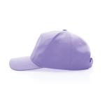 XD Collection Impact 5panel 280gr Recycled cotton cap with AWARE™ tracer Lila