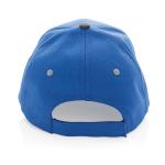 XD Collection Impact AWARE™ Brushed rcotton 6 panel contrast cap 280gr Aztec blue