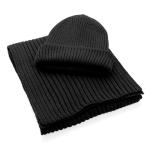 XD Collection Impact AWARE™ Polylana® knitted scarf 180 x 25cm Black