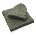 XD Collection Impact AWARE™ Polylana® knitted scarf 180 x 25cm Green