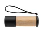 XD Collection Bamboo and RCS certfied recycled plastic torch Brown