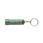 XD Collection Flash RCS recycled aluminium keychain torch Green