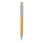 XD Collection Bambus Stift mit Wheatstraw-Clip Blau