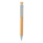 XD Collection Bamboo pen with wheatstraw clip Aztec blue