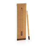 XD Collection Bambus Infinity-Stift mit Radiergummi Braun