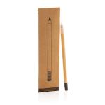 XD Collection Bamboo infinity pencil with eraser Brown