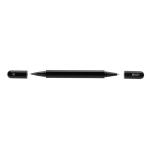 Swiss Peak Storm RCS recycled aluminum dual tip pen Black