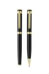 Swiss Peak Luca RCS recycled brass deluxe pen set Black
