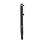 Swiss peak OSLO recycled stainless steel deluxe pen Black