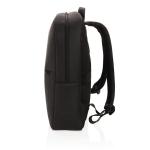 Swiss Peak Deluxe PU Laptop-Rucksack, PVC-frei Schwarz