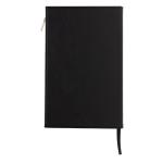 Swiss Peak A5 PU notebook with zipper pocket Black