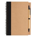 XD Collection Kraft spiral notebook with pen Black