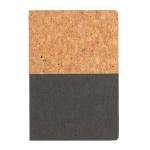 XD Collection A5 cork & kraft notebook Black
