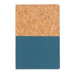 XD Collection A5 cork & kraft notebook Aztec blue