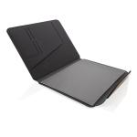 XD Xclusive Teri AWARE™ A4 Portfolio aus RPET und Walnuss Schwarz