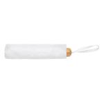 XD Collection 20.5" Impact AWARE™ RPET 190T Pongee bamboo mini umbrella White