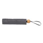 XD Collection 20.5" Impact AWARE™ RPET 190T Pongee bamboo mini umbrella Anthracite