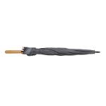 XD Collection 23" Impact AWARE™ RPET 190T auto open bamboo umbrella Anthracite