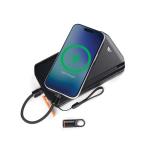 Nordic Drift Everest USB-C 60W-Schnellladekabel m. Karabiner Schwarz