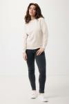 IQONIQ Etosha lightweight recycled cotton crew neck, ivory white, pebble gray Ivory white, pebble gray | XXS
