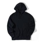 Iqoniq Rila Lightweight Hoodie aus recycelter Baumwolle, schwarz Schwarz | XS