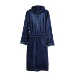 VINGA Louis luxury plush GRS RPET robe size S-M Navy