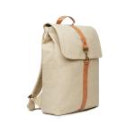 VINGA Bosler Rucksack aus GRS recyceltem Canvas Beige