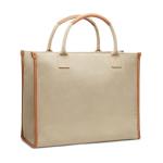 VINGA Bosler RCS recycled canvas office tote Fawn